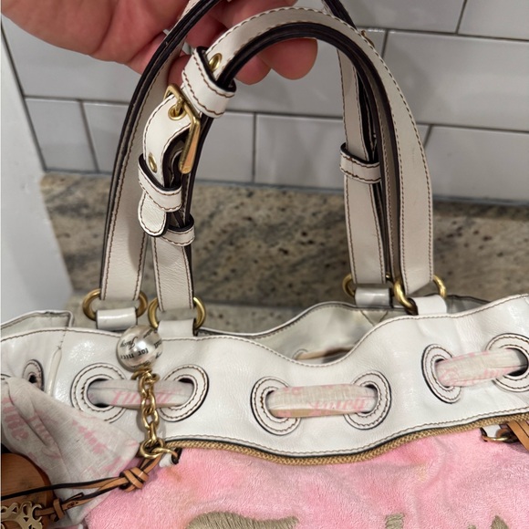 RARE Y2K JUICY COUTURE Daisy Terry Cotton Tote Handbag Vintage. - Picture 8 of 12